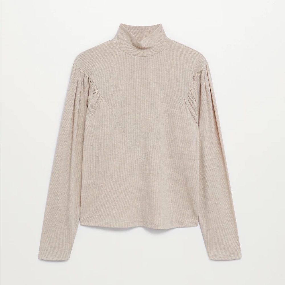 Mango shirt with puffed sleeves
